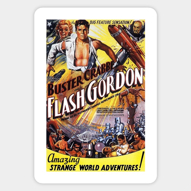 Flash Gordon Sticker by RockettGraph1cs